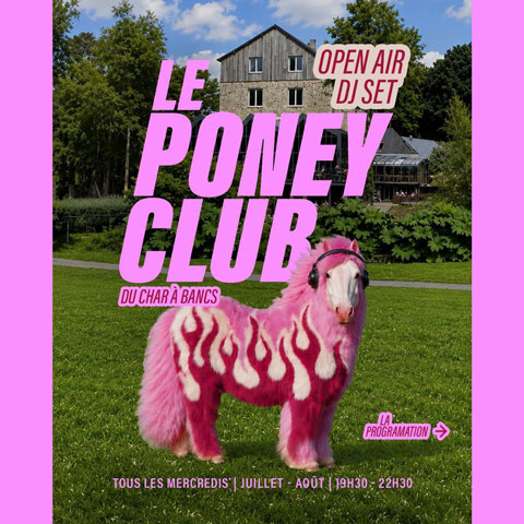 Poney Club Open Air DJ Set au Char à Bancs, juillet-août 2026